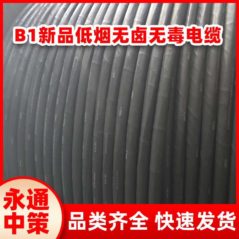 永通中策3+1芯WDZB1-YJY新國標B1低煙無鹵電纜廠家直銷